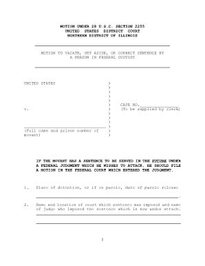 section 2255 motion|28 U.S. Code § 2255 .